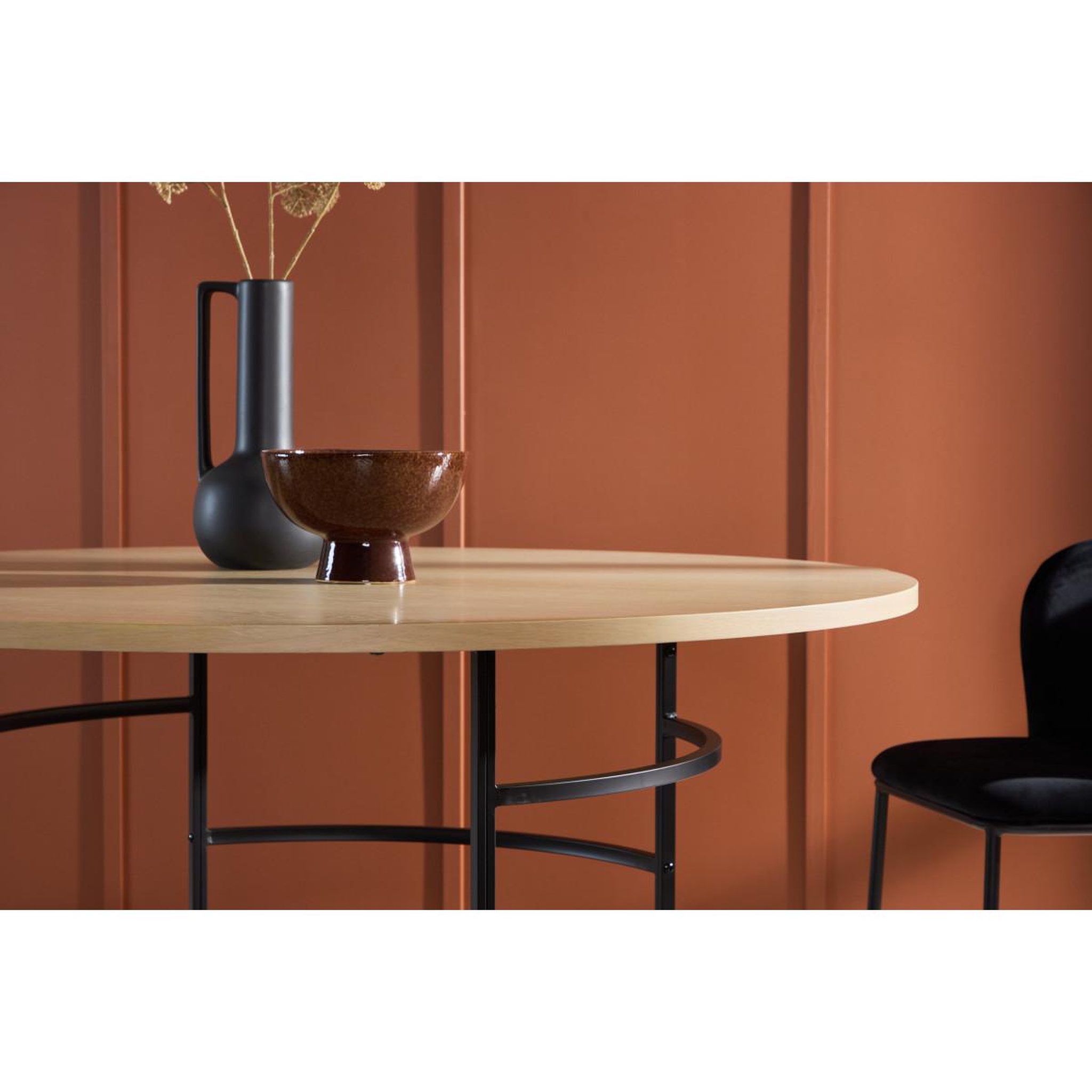 Voir la diapositive 5 : Paris Prix Table à manger ronde  copenhagen  140cm naturel