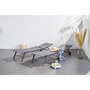 Voir la diapositive 4 : CONCEPT USINE Lot de 2 transats aluminium gris foncé LISBOA