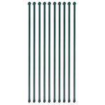 VIDAXL Poteau de jardin 10 pcs 1 m Metal Vert