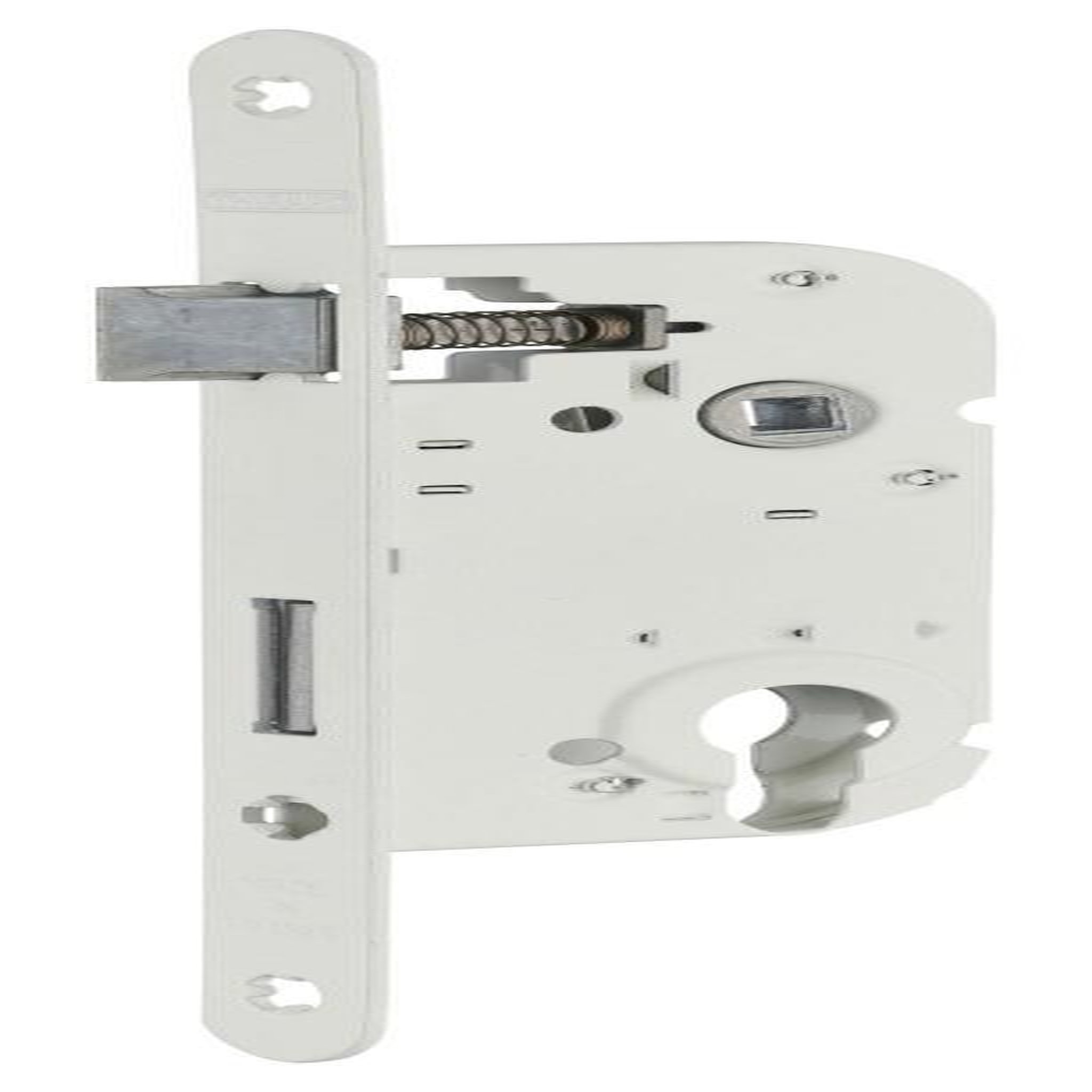 THIRARD Serrure encastrée THIRARD, à cylindre, axe 40 mm, blanc