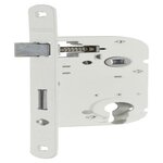 THIRARD Serrure encastrée THIRARD, à cylindre, axe 40 mm, blanc