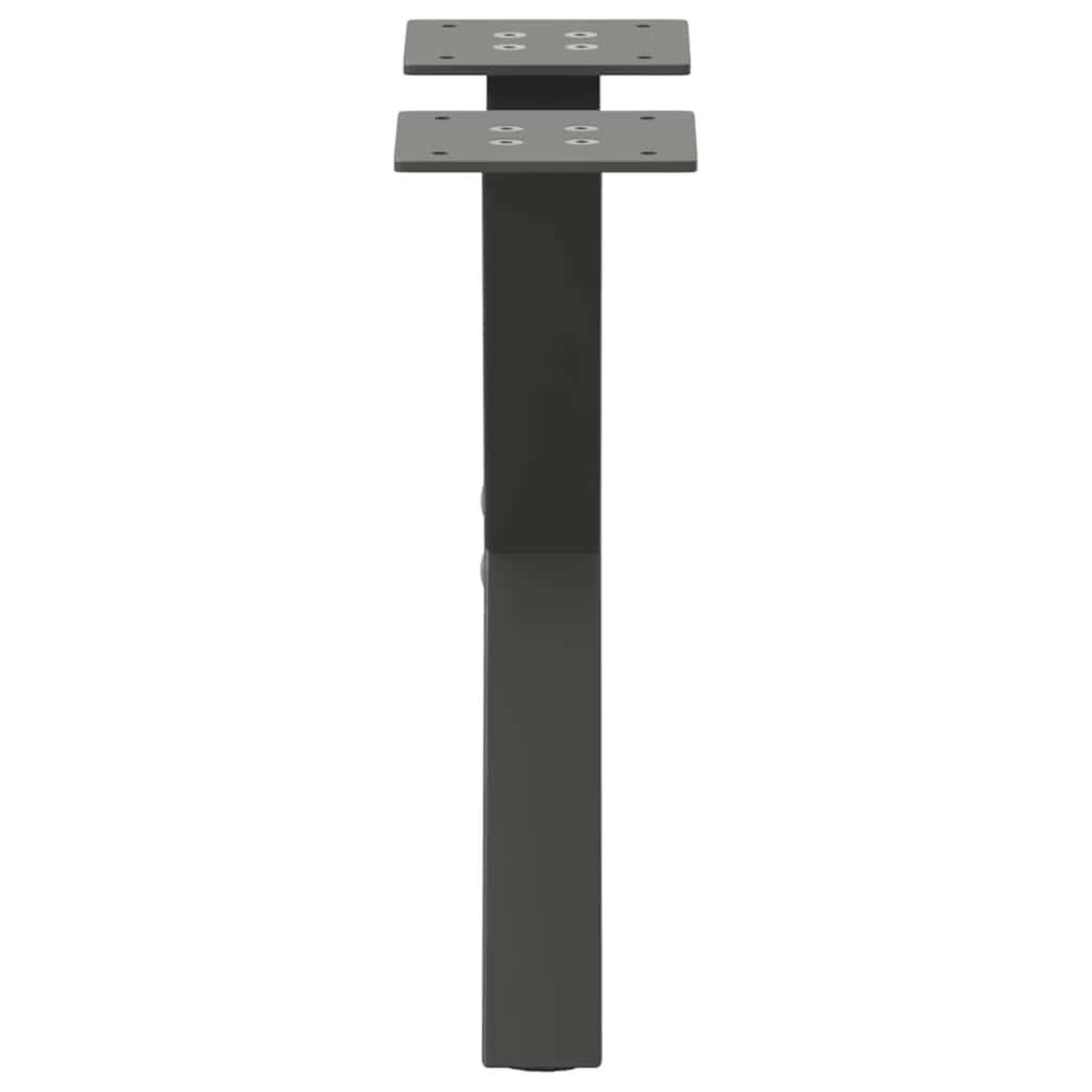 Voir la diapositive 5 : VIDAXL Pieds de table basse forme de X 2 pcs anthracite 37x(30-31) cm