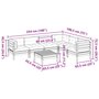 Voir la diapositive 6 : VIDAXL Salon de jardin 7 pcs avec coussins cire marron bois pin massif