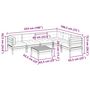 Voir la diapositive 6 : VIDAXL Salon de jardin 7 pcs avec coussins cire marron bois pin massif
