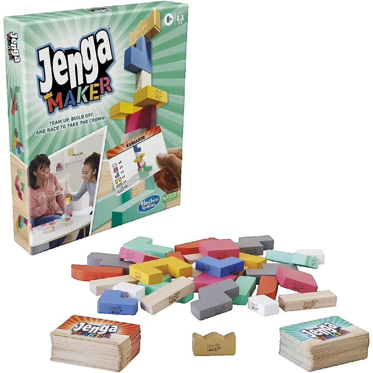 HASBRO Jeu de société Hasbro Jenga Maker coloré