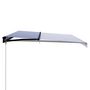 Voir la diapositive 2 : VIDAXL Auvent manuel retractable 500x300 cm Bleu et blanc