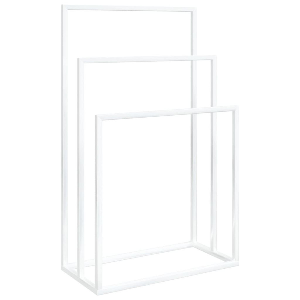 VIDAXL Porte-serviettes sur pied Blanc 48x24x79 cm Fer