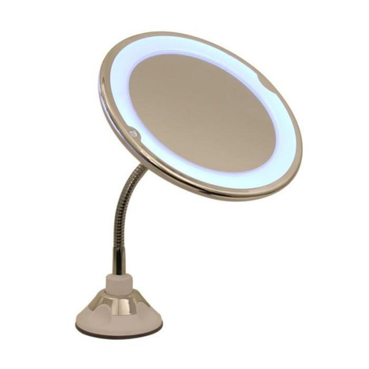 Paris Prix Miroir Grossissant Flexible  Lumineux  30cm Blanc