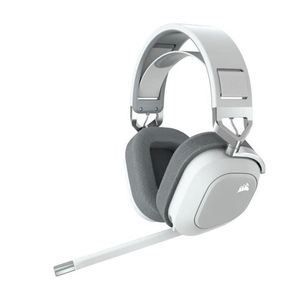 Corsair Casque gaming - CORSAIR HS80 Wireless - Blanc - Microphone omnidirectionnel