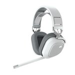 Corsair Casque gaming - CORSAIR HS80 Wireless - Blanc - Microphone omnidirectionnel