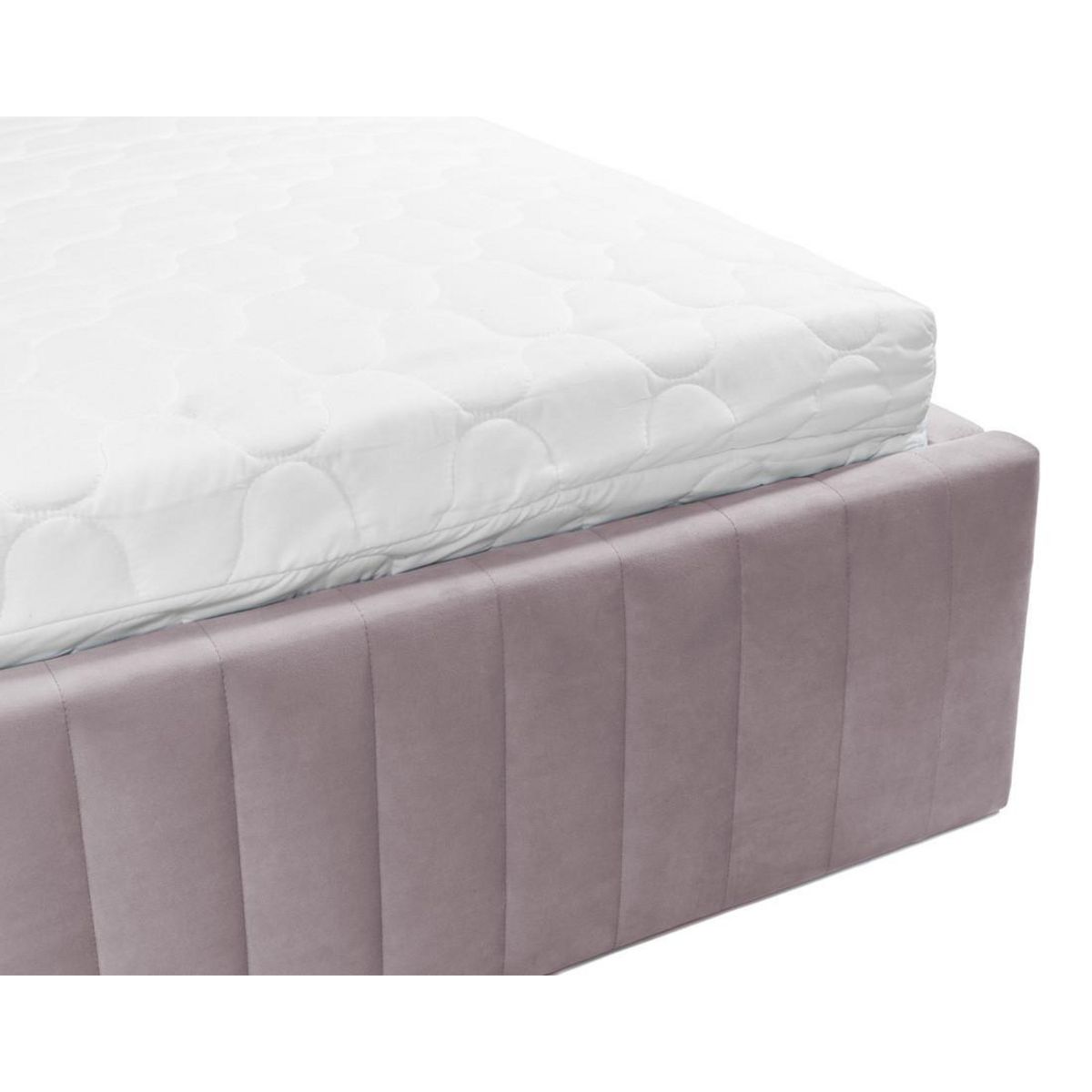 BEST MOBILIER Stuart - lit coffre - 140x200 cm - sommier inclus - en velours