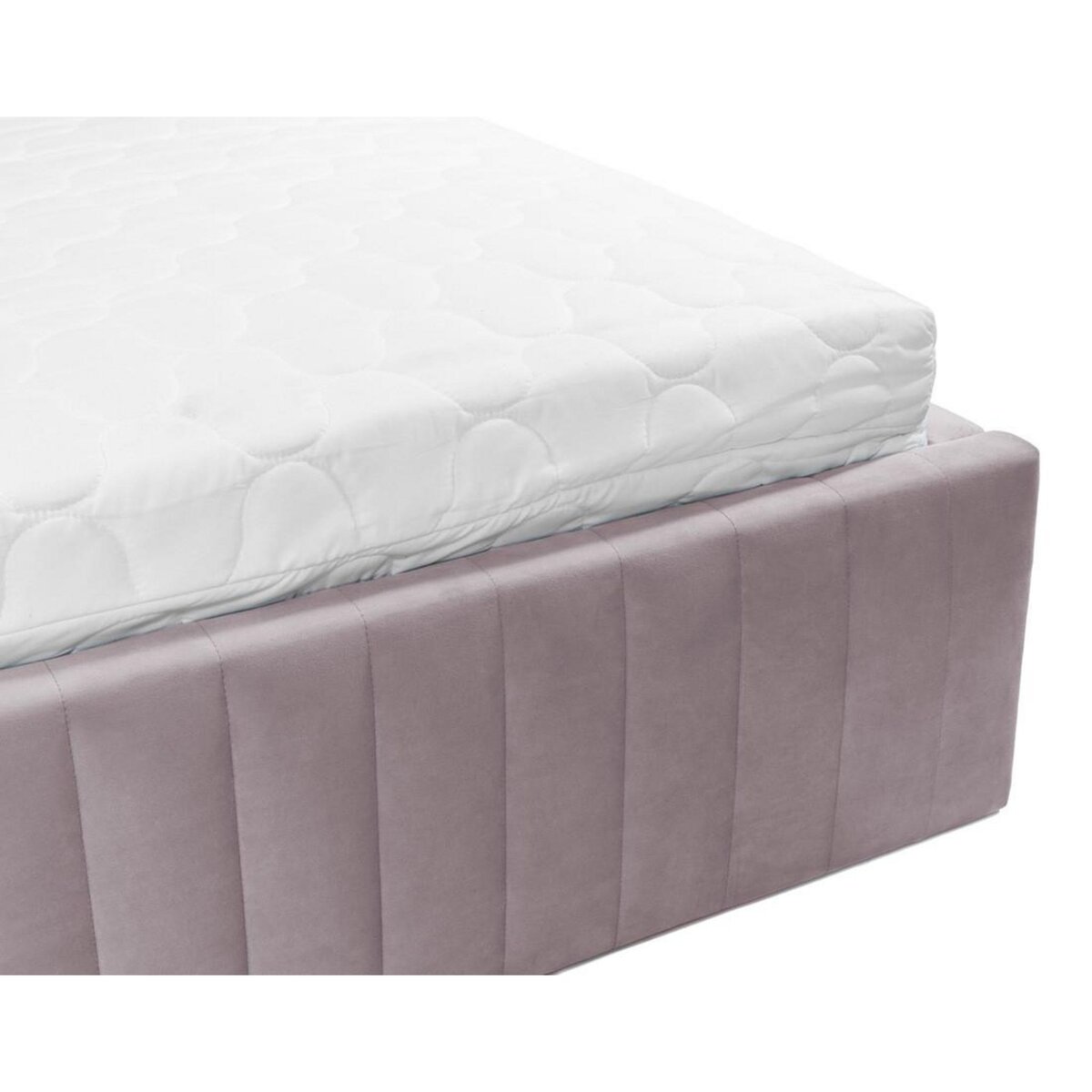 BEST MOBILIER Stuart - lit coffre - 140x200 cm - sommier inclus - en velours