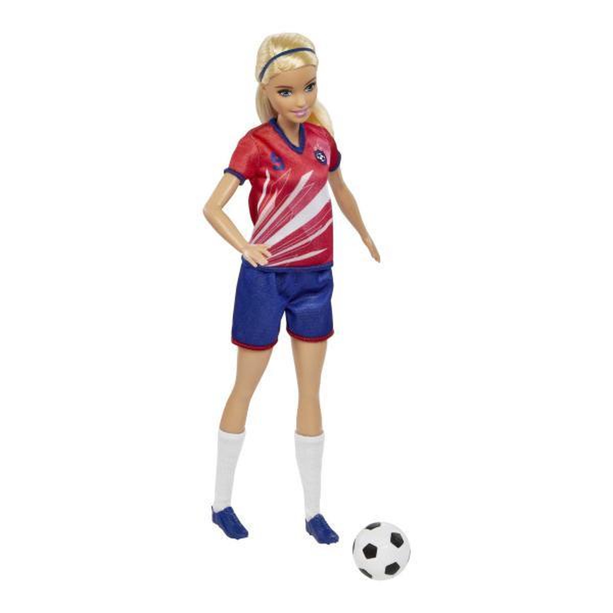 Voir la diapositive 3 : MATTEL Barbie - Barbie Footballeuse - Poupée Mannequin - Des 3 ans