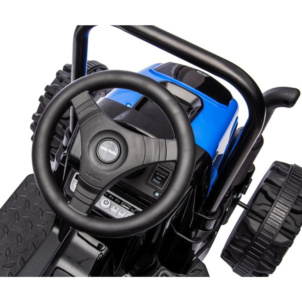 MILLY MALLY Tracteur electrique avec remorque FARMER Bleu