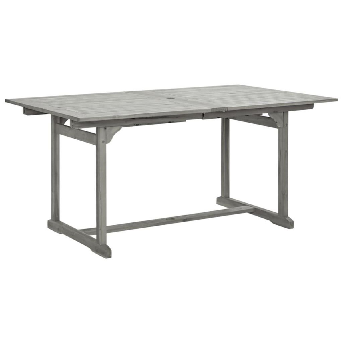 VIDAXL Table a dîner de jardin (160-240)x100x75cm Bois d'acacia massif