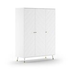 Vipack Billy Armoire 3 Portes Blanc