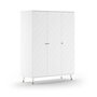 Voir la diapositive 1 : Vipack Billy Armoire 3 Portes Blanc