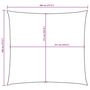 Voir la diapositive 6 : VIDAXL Voile de parasol tissu oxford carre 4,5x4,5 m blanc