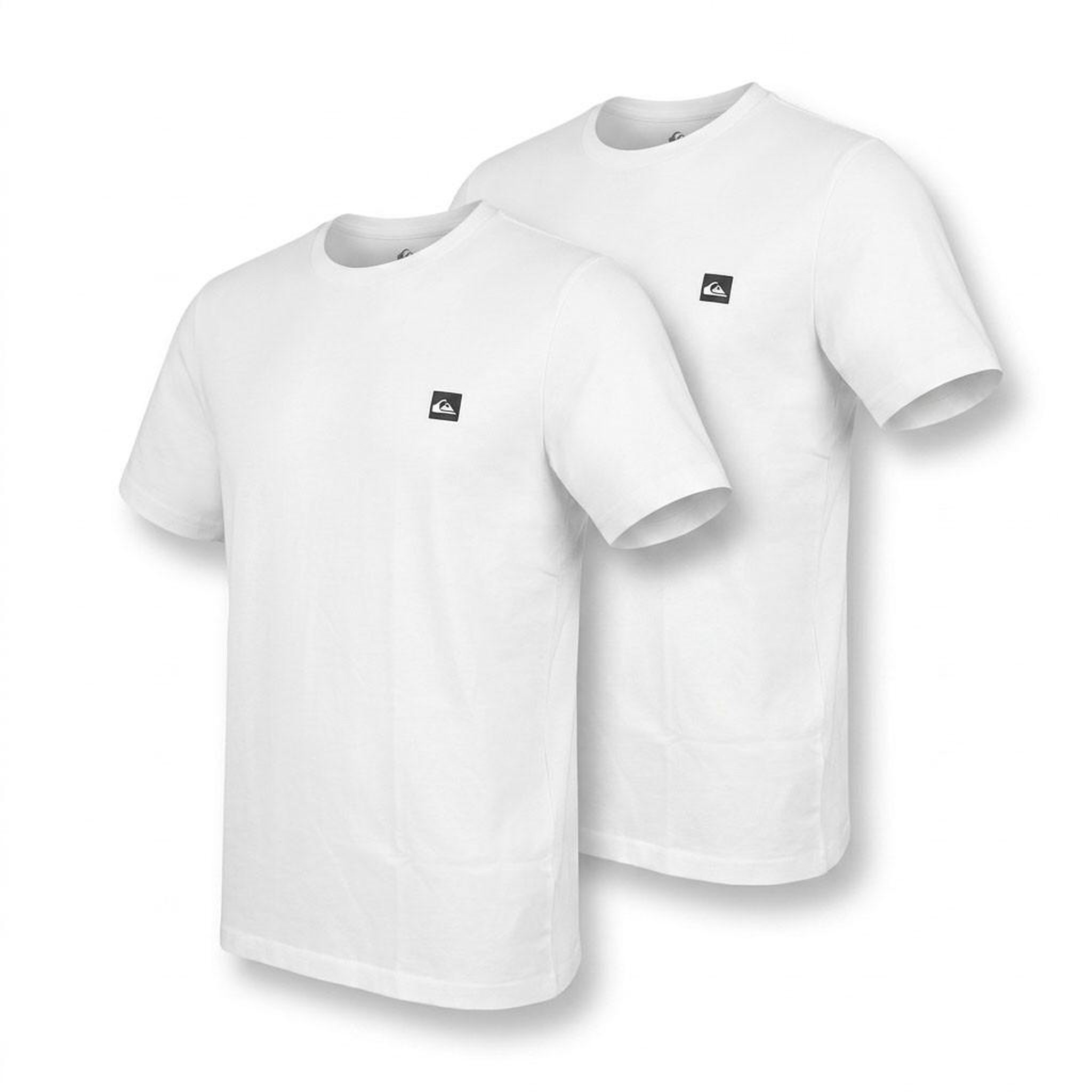 Voir la diapositive 1 : QUIKSILVER Quiksilver Pack de 2 T Shirts Homme 100% Coton Col Rond ou Col V