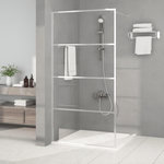 VIDAXL Paroi de douche Argente 100x195 cm Verre ESG transparent
