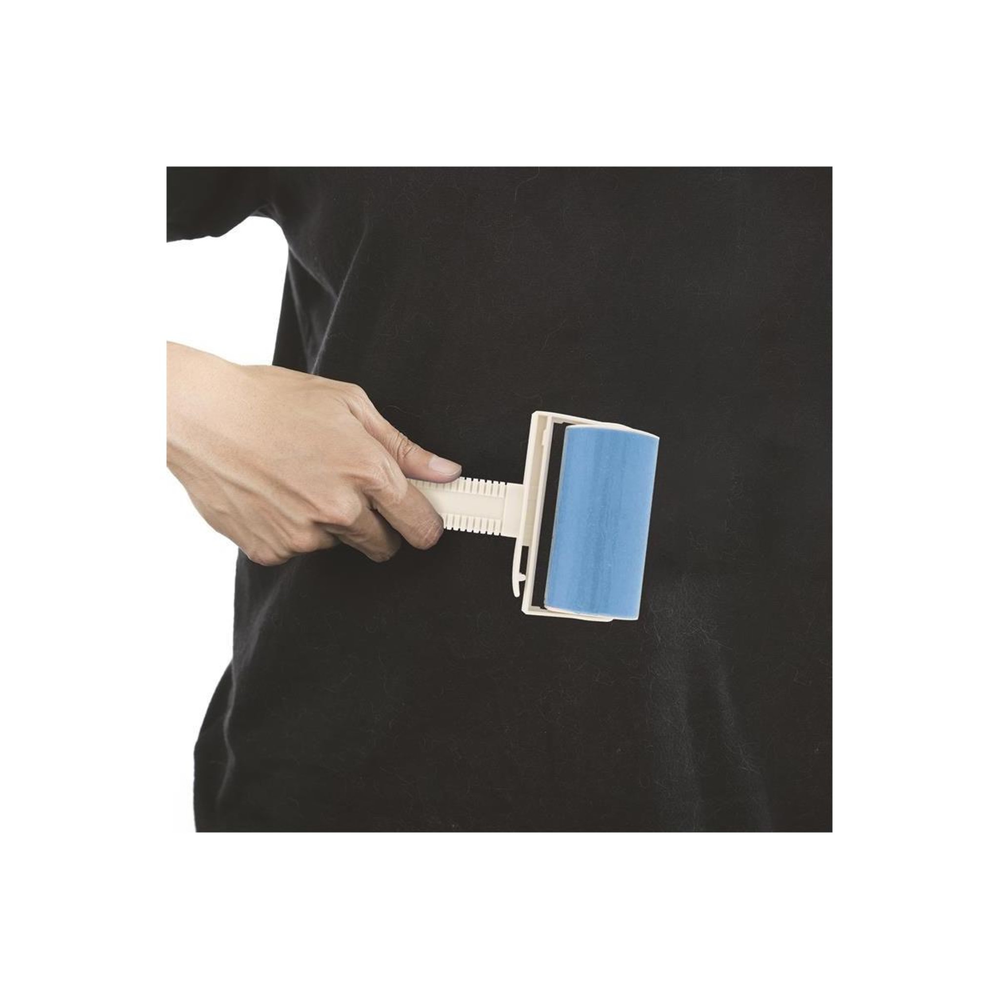 Voir la diapositive 4 : Je cherche une idee Brosse pour textile  adhésive lavable  16cm bleu
