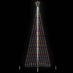 VIDAXL Guirlande de sapin de Noël 789 LED colorées 476 cm