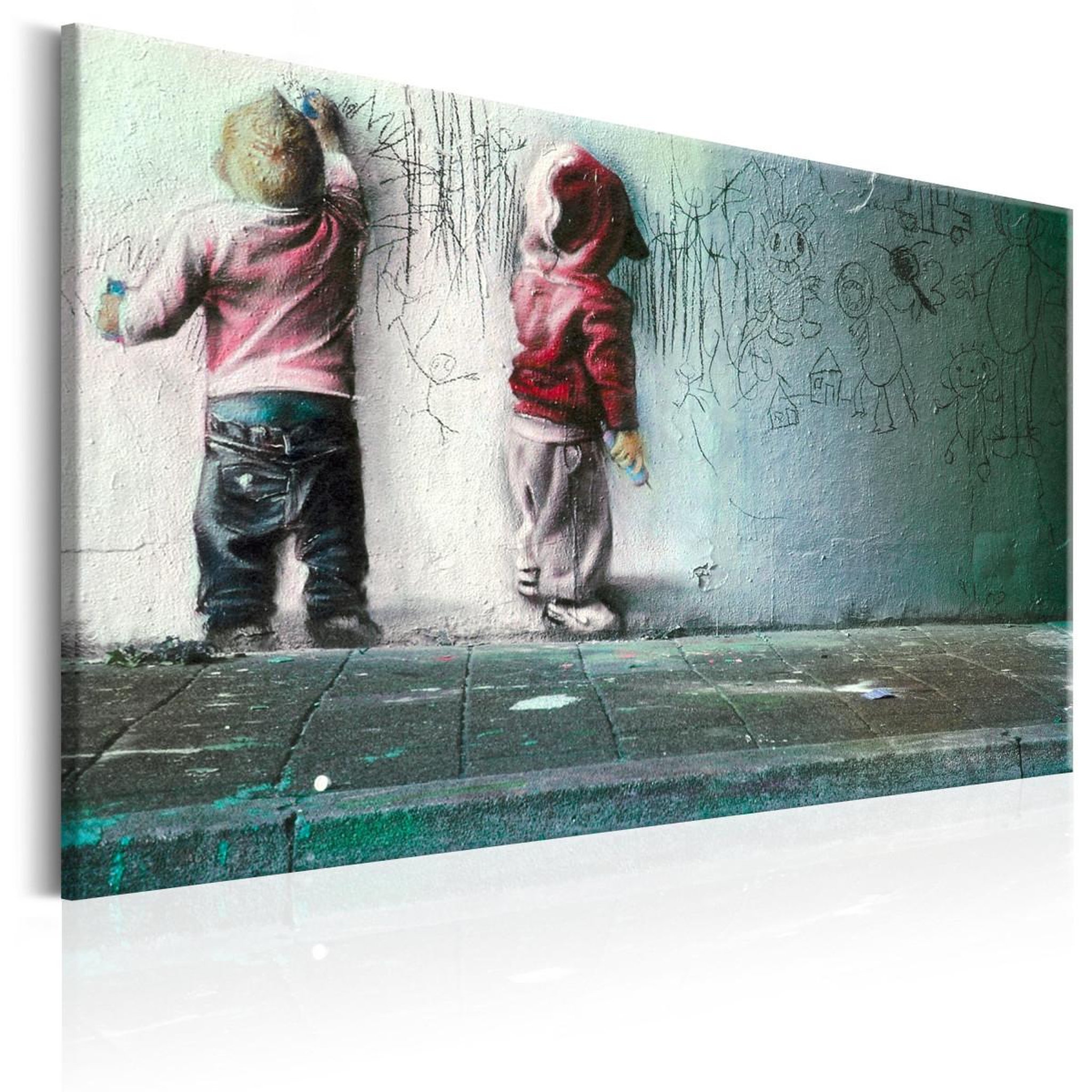 Paris Prix Tableau imprimé  modern playground. Coloris disponibles : Multicolore