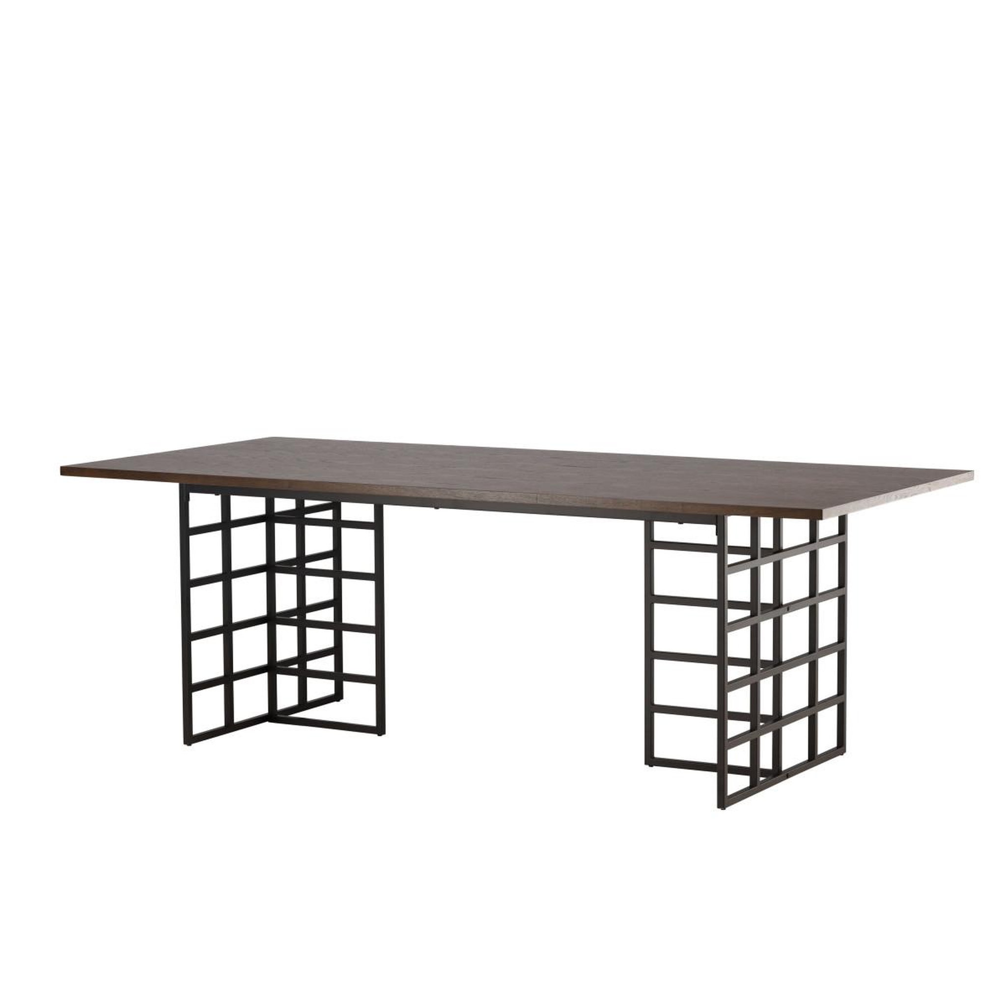 Voir la diapositive 3 : Paris Prix Table à manger design  ystad  220cm marron
