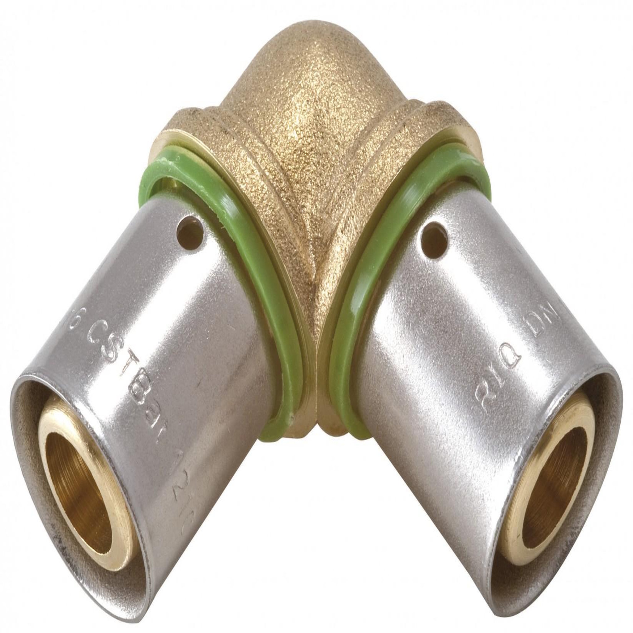 CENTRALE BRICO Raccord coudé 90° à sertir laiton D.16 pour tube en per