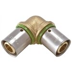 CENTRALE BRICO Raccord coudé 90° à sertir laiton D.16 pour tube en per