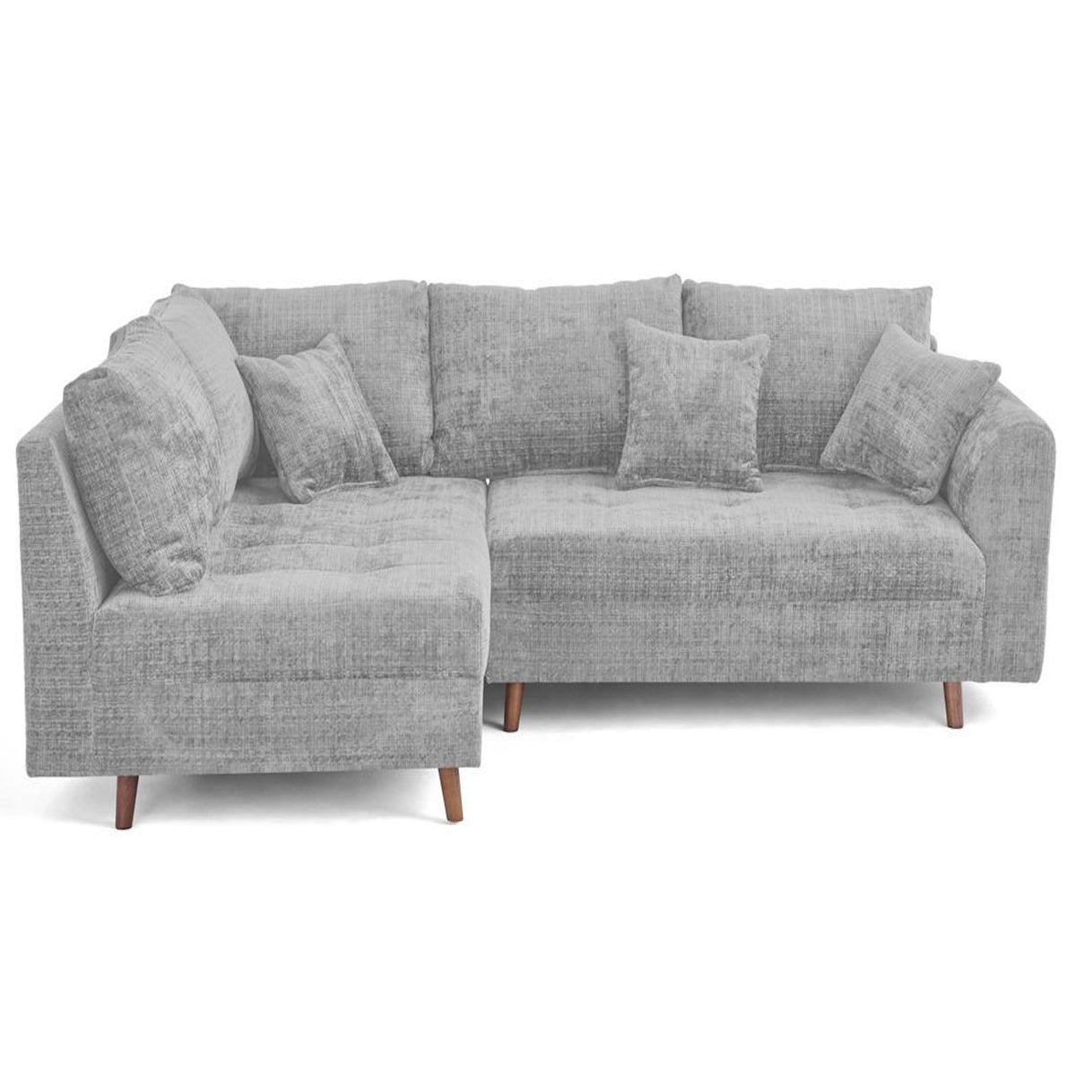 LISA DESIGN Rune - canapé d'angle gauche 4 places en velours texturé
