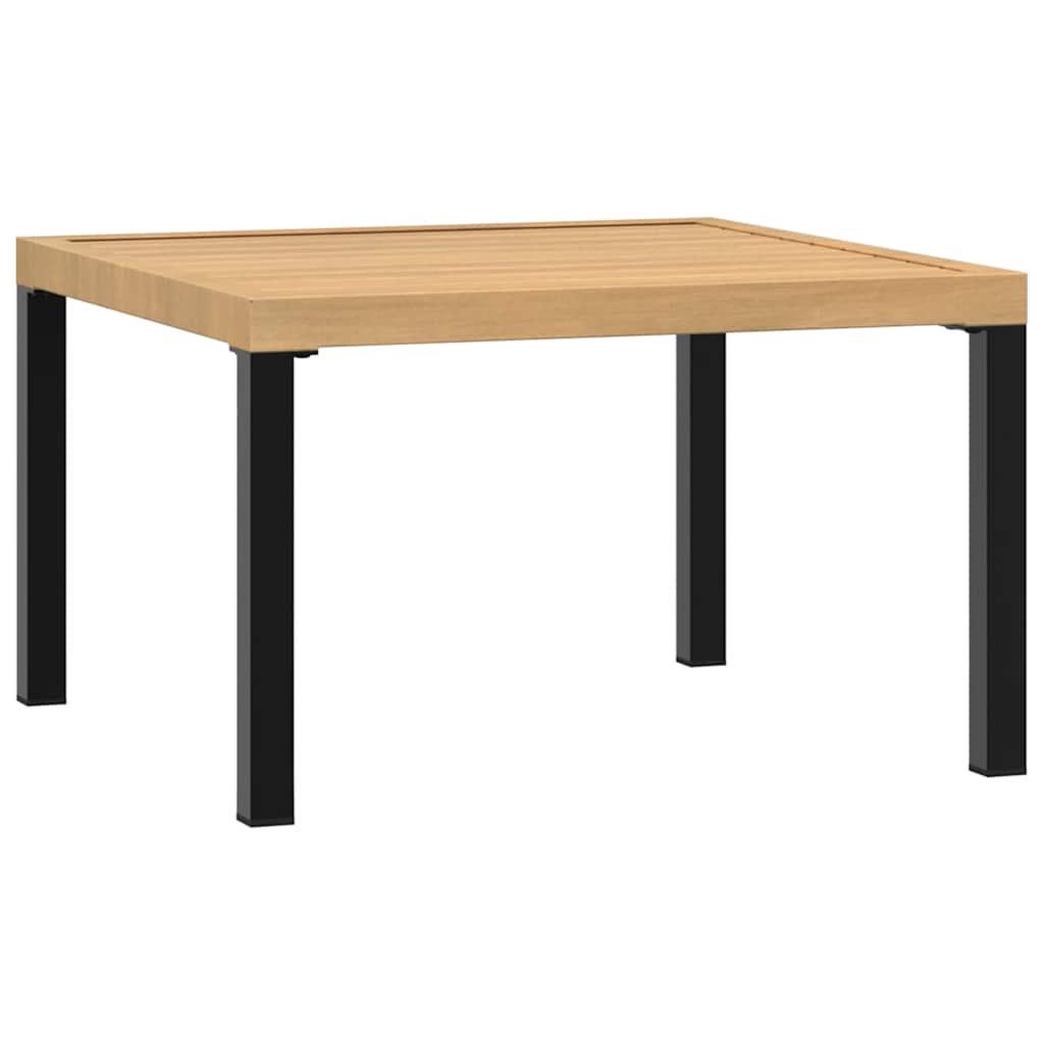 Voir la diapositive 5 : VIDAXL Table basse de jardin noir 65x65x40 cm aluminium