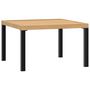 Voir la diapositive 5 : VIDAXL Table basse de jardin noir 65x65x40 cm aluminium