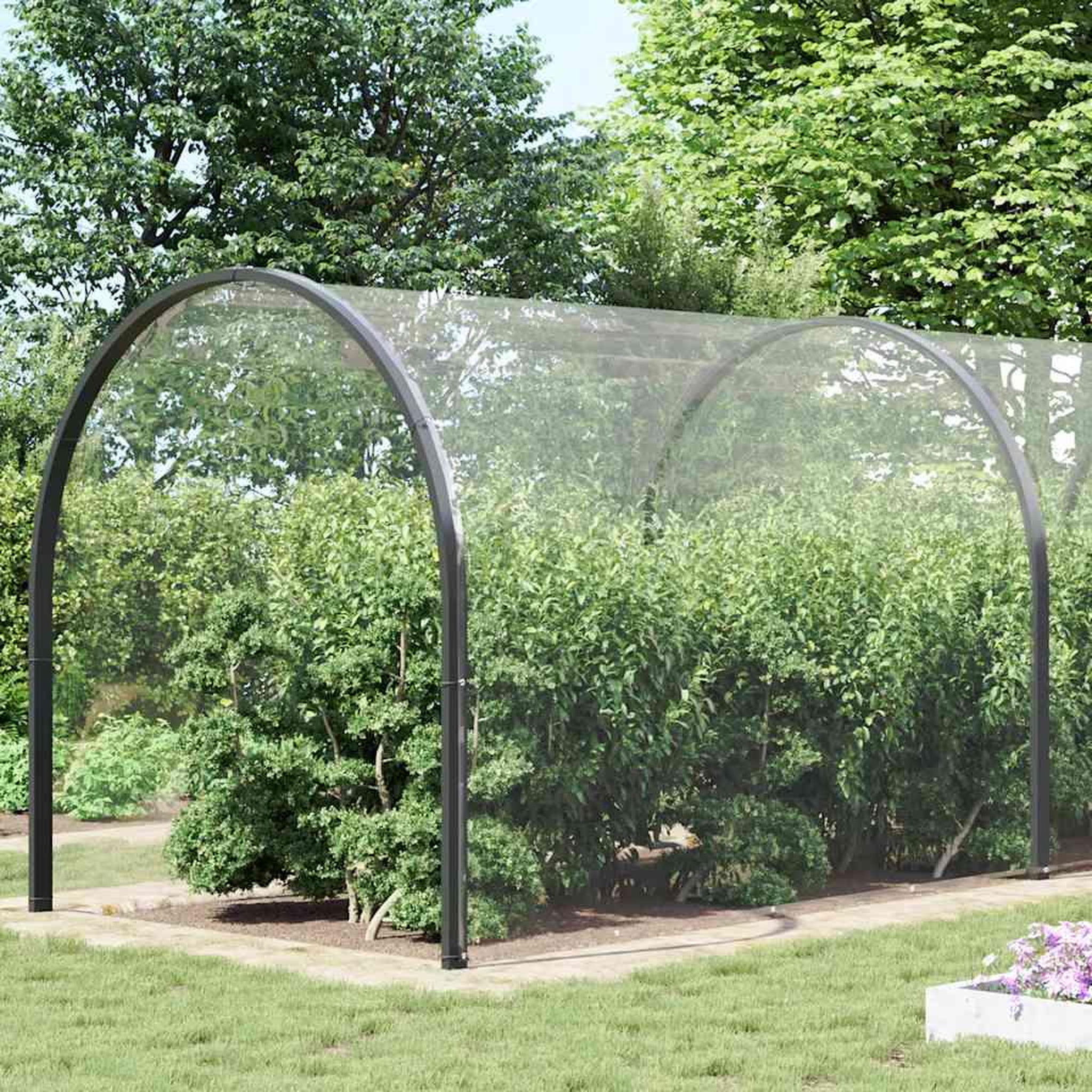 Voir la diapositive 2 : VIDAXL Bache transparente avec œillets 5x12 m PVC