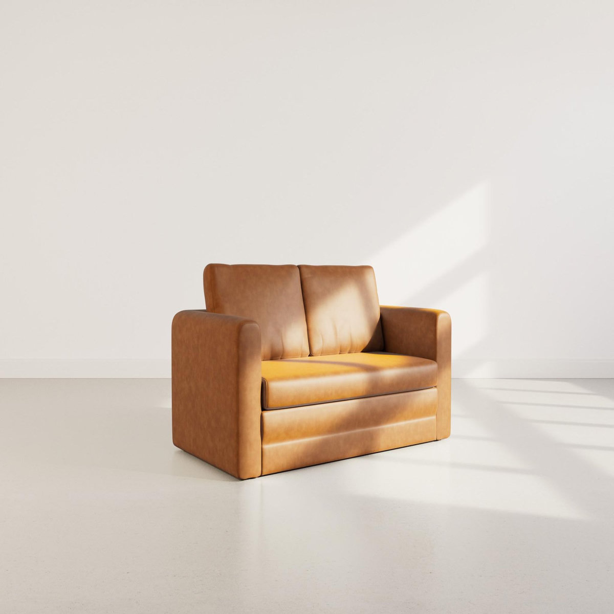 BEST MOBILIER Marilia - canapé 2 places convertible déplimousse en simili