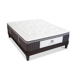 SUITE ETOILEE SUITE ETOILEE | Ensemble SUITE IMPERIALE | Matelas Ressorts ensachés + Sommier Bois. Coloris disponibles : Blanc
