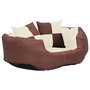 Voir la diapositive 2 : VIDAXL Coussin reversible lavable de chien Marron et creme 65x50x20 cm