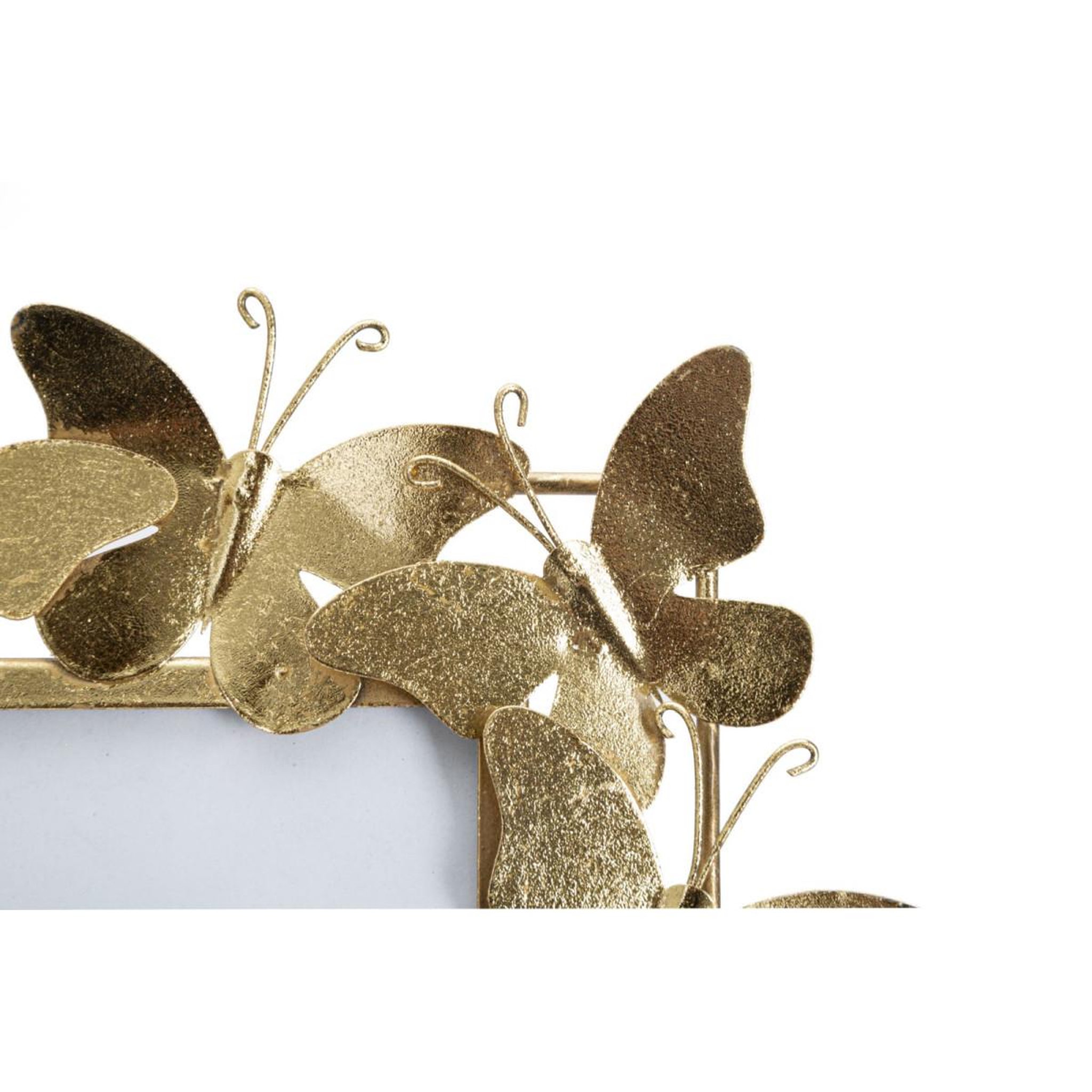 Voir la diapositive 4 : Paris Prix Cadre Photo Déco en Métal  Papillons  20x25cm Or