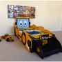 Voir la diapositive 2 : Lit enfant tracteur + coffre + sommier