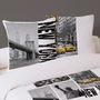 Voir la diapositive 2 : Dourev Housse de couette 240x220 NY SKYLINE + 2 taies 100% coton 57 fils