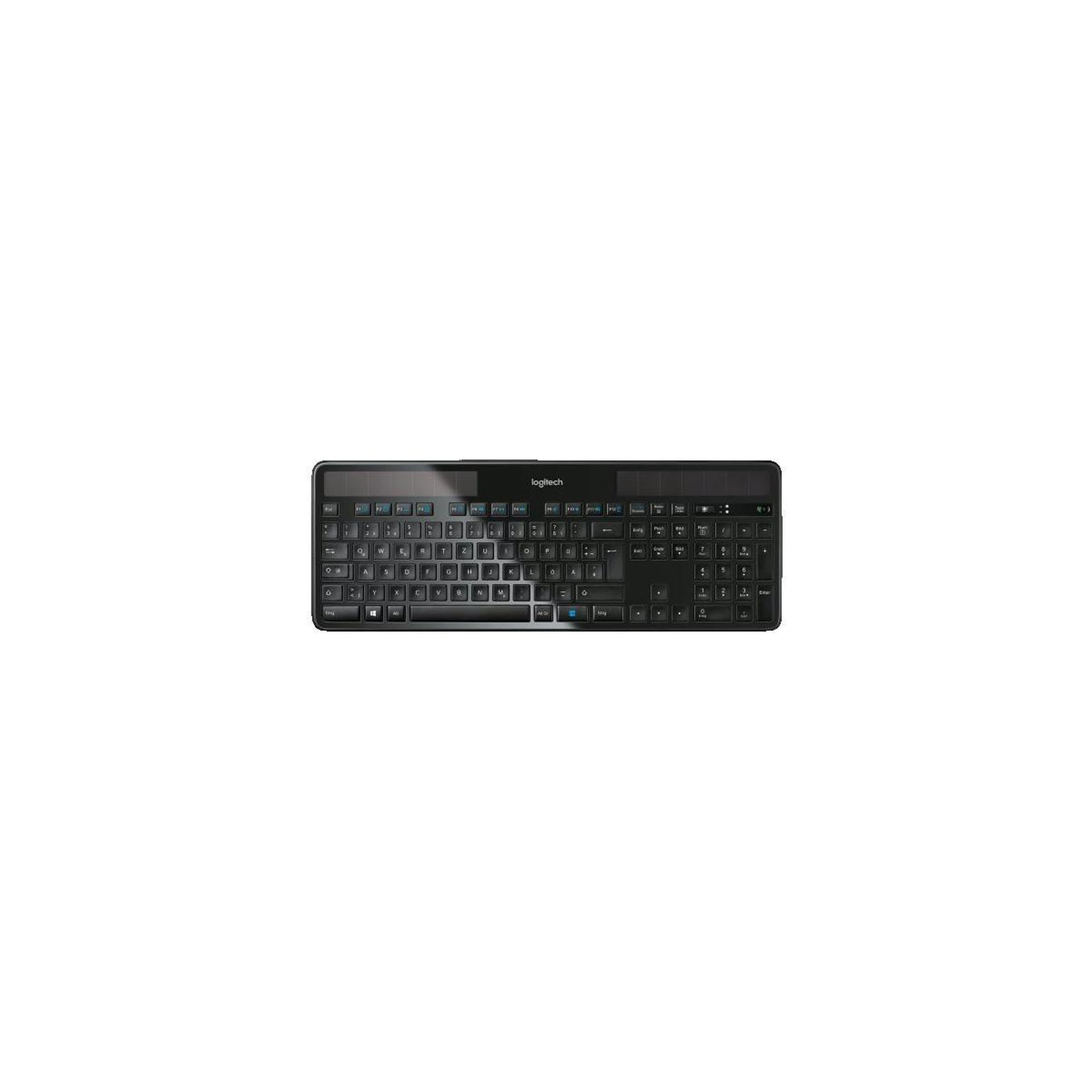 Logitech Clavier sans fil Logitech Wireless Solar Keyboard K750 - Énergie solaire