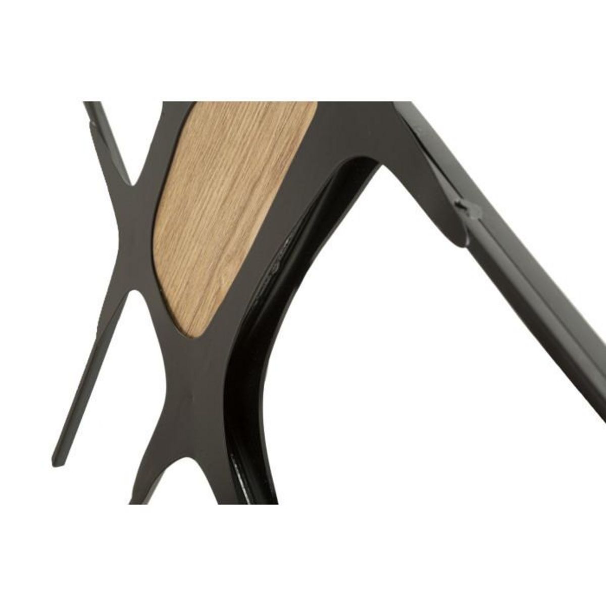 Paris Prix Décoration Murale Avec Miroir  Absy  114cm Noir & Naturel