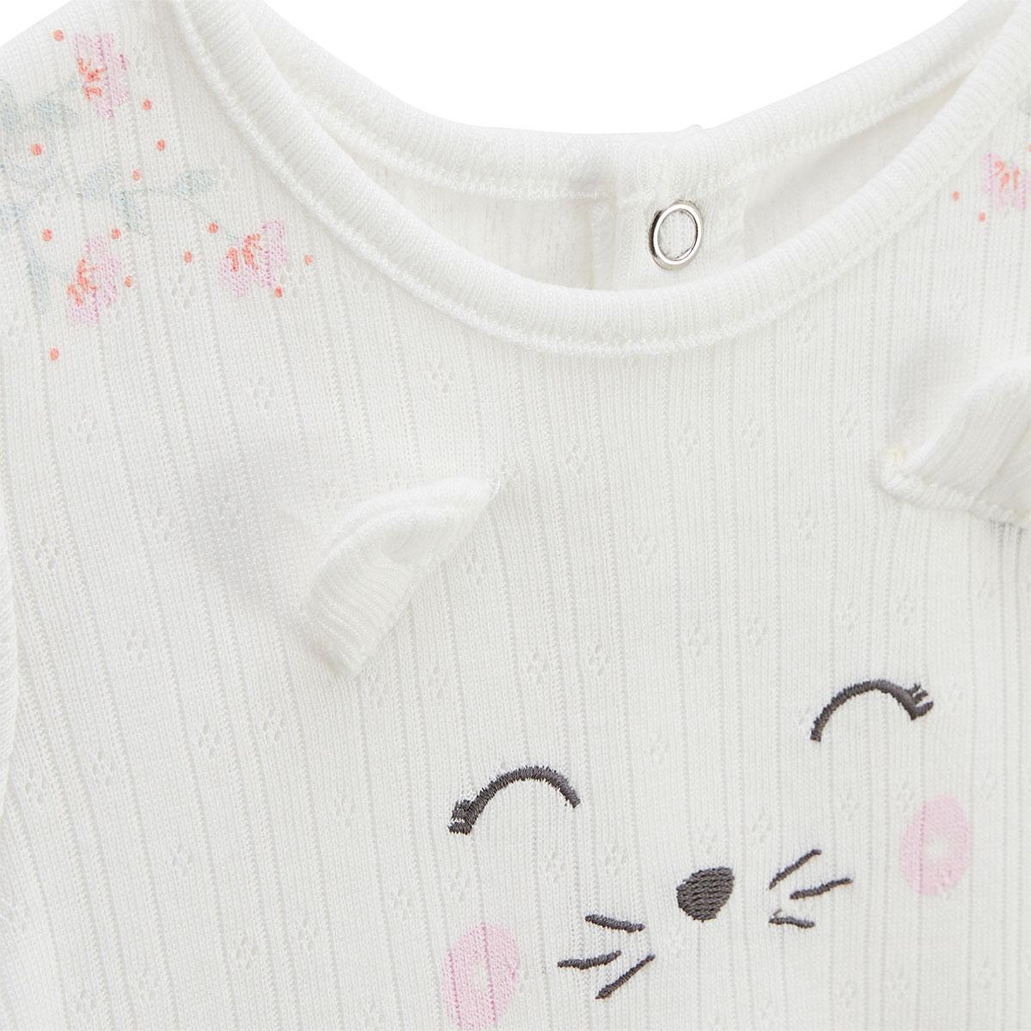Voir la diapositive 2 : Petit Béguin Ensemble bébé t-shirt en pointelle et legging badian