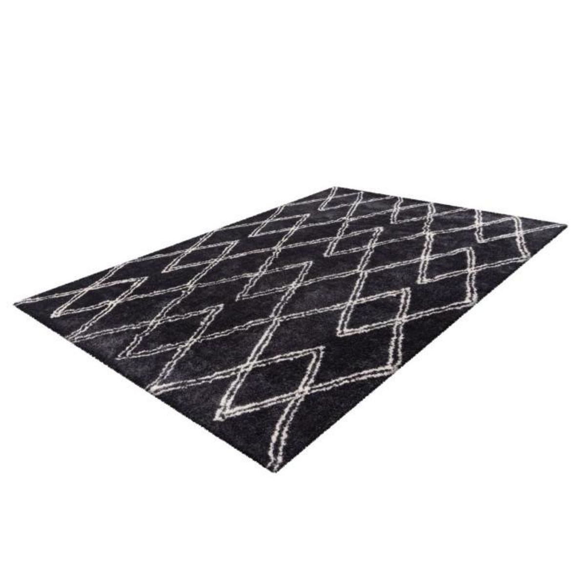 Paris Prix Tapis Tissé Géométrique  Orlando  Anthracite