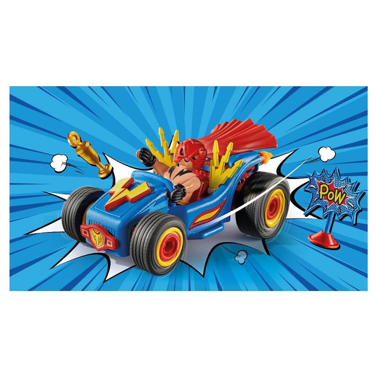 PLAYMOBIL 71632 Funstars Catcheur et kart