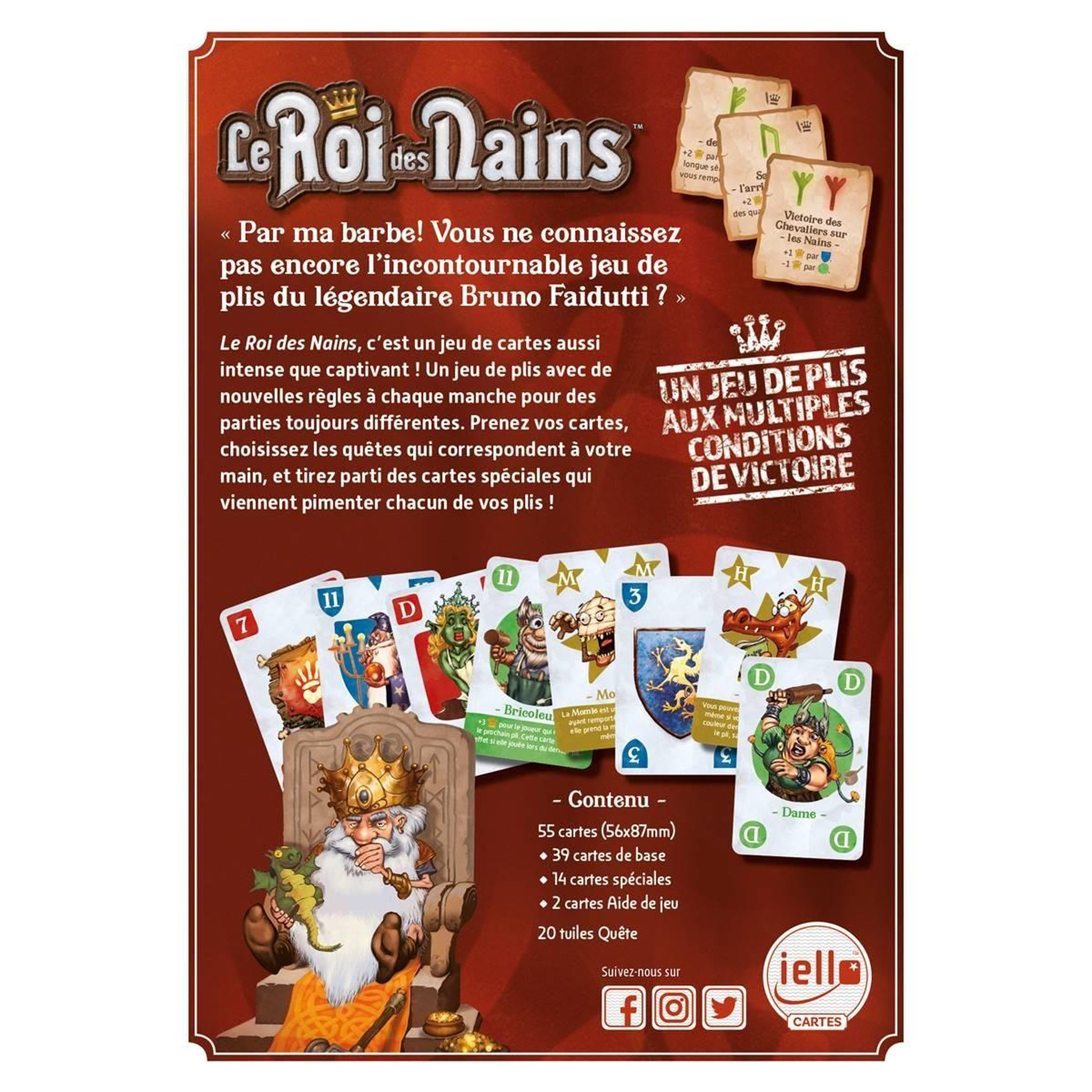 Voir la diapositive 2 : Iello Le roi des nains, jeu de plis
