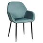 Voir la diapositive 2 : Paris Prix Lot de 2 Fauteuils Design  Giulia  85cm Bleu Canard
