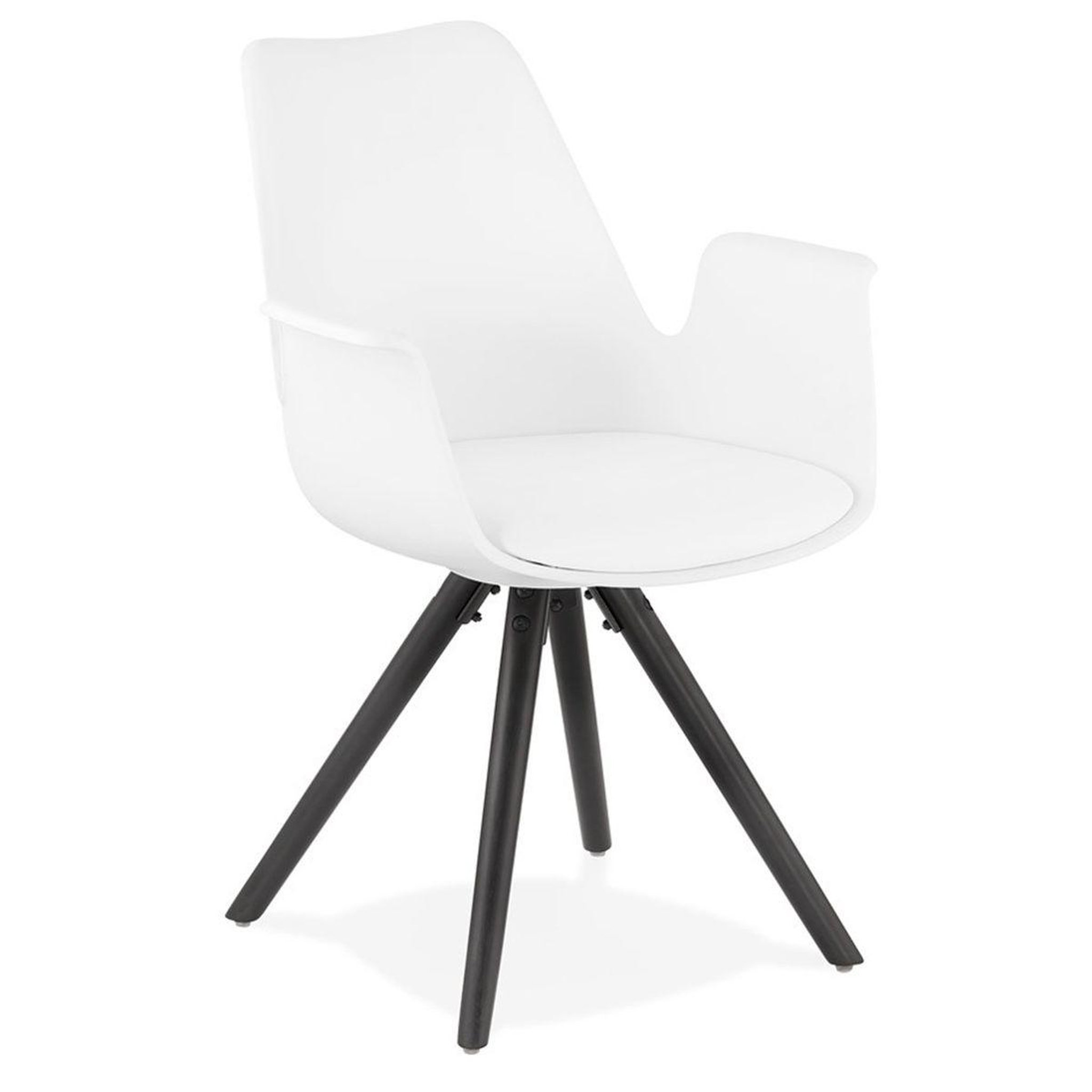 Voir la diapositive 1 : Paris Prix Chaise design avec accoudoirs  zayven  82cm blanc