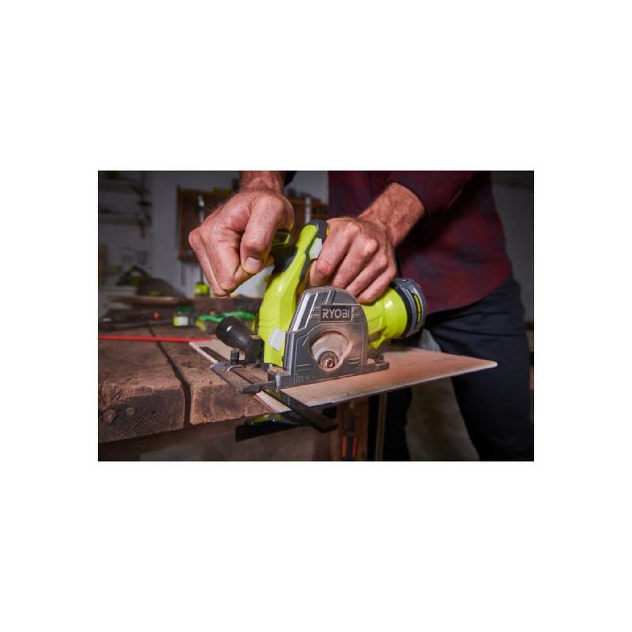 Voir la diapositive 5 : Ryobi Scie Multi matériaux RYOBI 18V One+ 85mm - 2 lames - Sans batterie ni chargeur - R18MMS-0