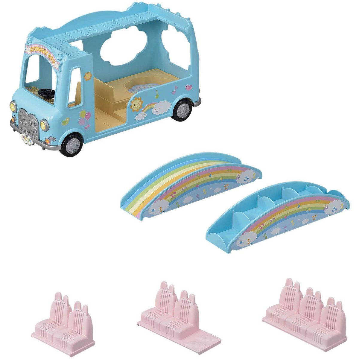 Sylvanian families 5317 - Le bus arc-en-ciel des bébés - Sylvanian Families